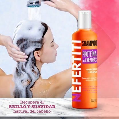 Shampoo Nefertiti Con Almendra Para Cabello Teñido 300ml