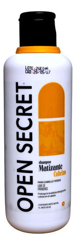 Shampoo Matizante Cobrizo Libre Parabenos 300ml Open Secret
