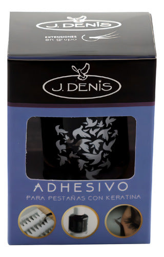 Adhesivo Extension De Pestañas Con Keratina J Denis Color Negro
