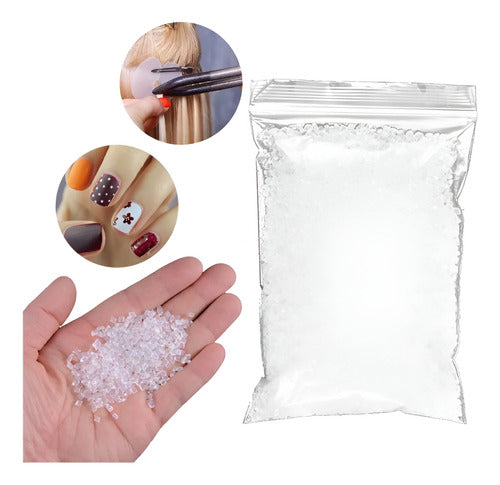 50 Gramos Queratina Premium Extensiones De Cabello Transparente