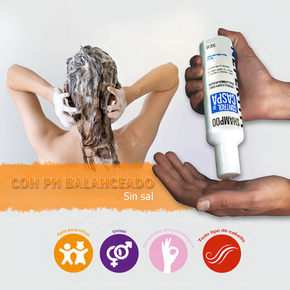 Shampoo Sin Sal Para Control De Caspa Nefertiti 300ml