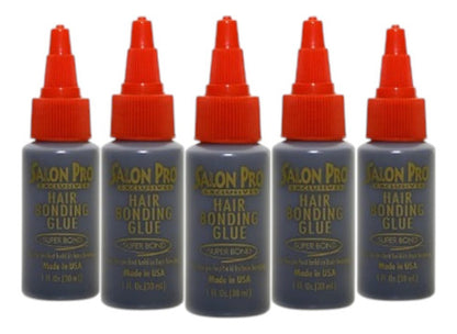 10pzs Pegamento Salon Pro Para Extensiones Cabello Y Pestaña Negro
