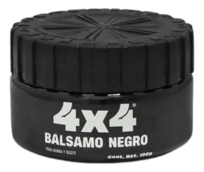 Bálsamo Cubre Canas Barba Bigote 4x4 100g +cepillo Barba Menta