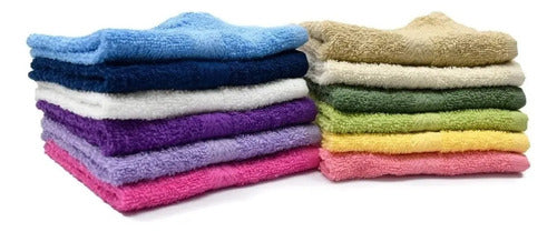 4 Toallas Faciales De Colores 20cm X25cm Estéticas, Barberia