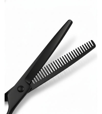 Tijera Degrafiladora Profesional Entresacar Cabello Negro Negro