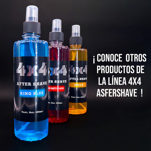 Loción Después De Afeitar Aftershave King Blue 4x4 400ml