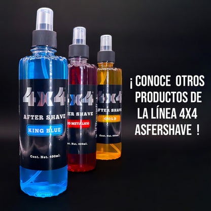 Loción Después De Afeitar Aftershave King Blue 4x4 400ml