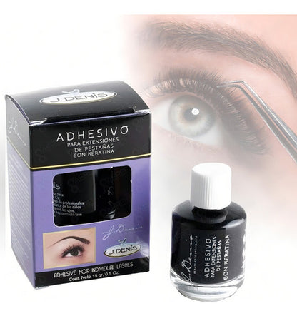 Adhesivo Extension De Pestañas Con Keratina J Denis Color Negro