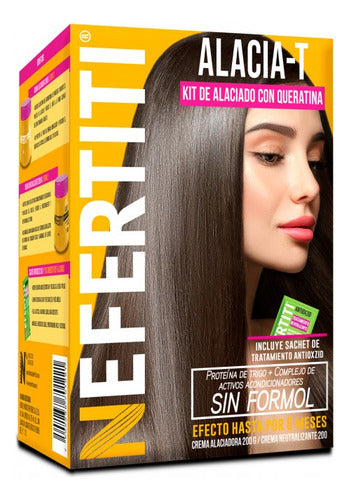 Alaciado Permanente Sin Formol Con Queratina Crema Nefertiti