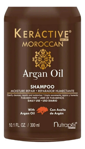 Nutrapel Keractive Moroccan Argan Oil Shampoo 300ml