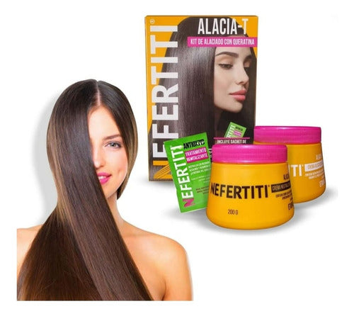 Alaciado Permanente Sin Formol Con Queratina Crema Nefertiti