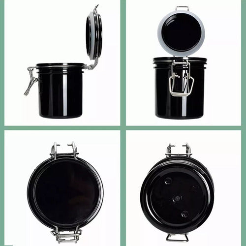Bote De Almacenamiento Para Pegamento De Pegamento Pestañas Color Negro