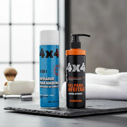 Gel Para Afeitar Citricos + Enfriador De Maquinas 4x4