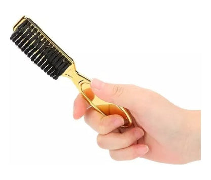 3 Pack Cepillos Limpiador Para Barba Y Corte De Cabello Peine - Dorado