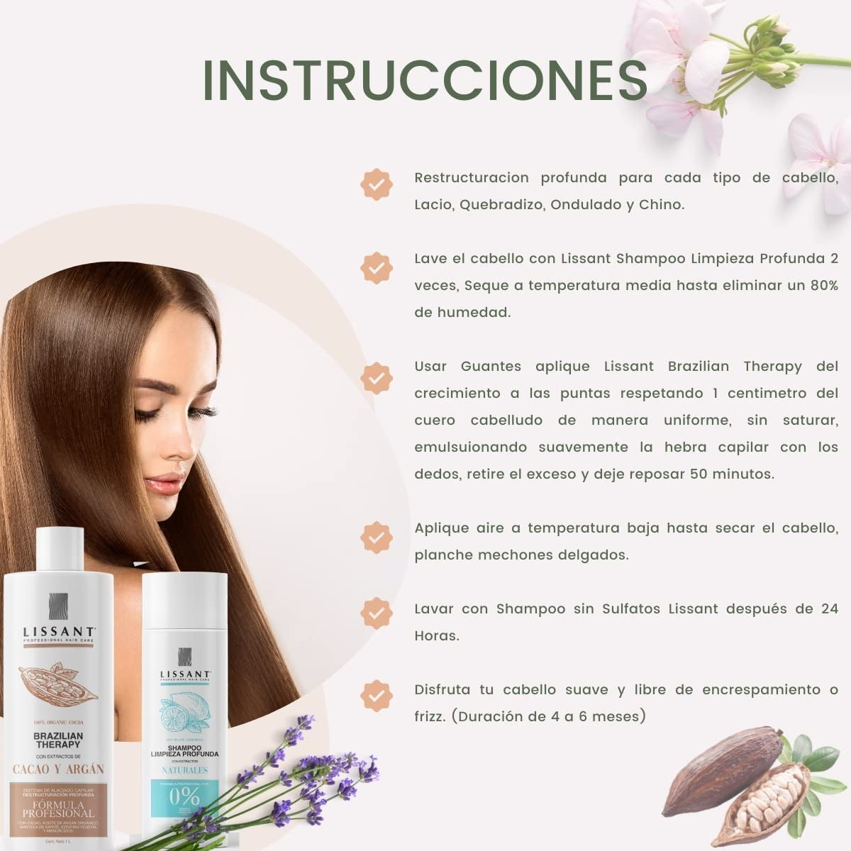 Crema Alaciadora Brazilian Keratina Chocolate Y Aceite Argan 500ml