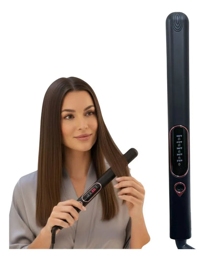 Plancha Profesional Para Cabello Placas Cerámica Negro