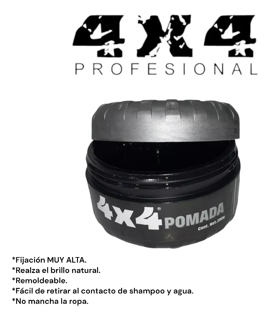 Pomada Para Cabello 4x4 Profesional 200g