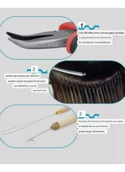 GALA DUO PINZA Y GANCHO AGUJA PARA EXTENSIONES