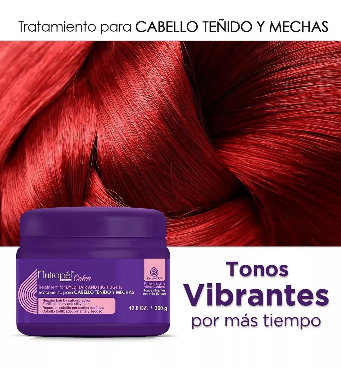 Nutrapel Tratamiento Para Cabello Teñido 360g