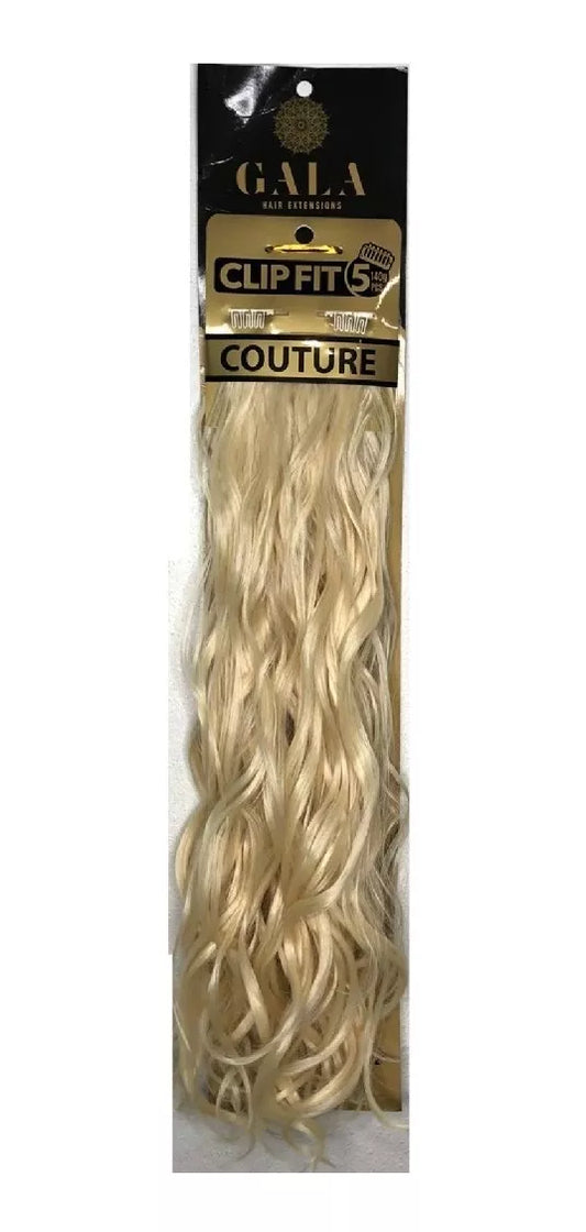 Extension De Cabello Clip Fit 5 100%fibra Gala Ond 20-22 Pulgadas