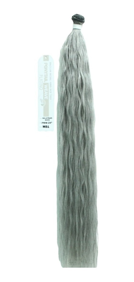 Extension Cabello Ponytail 100% Fibra Natural 24 PLG Ondulada