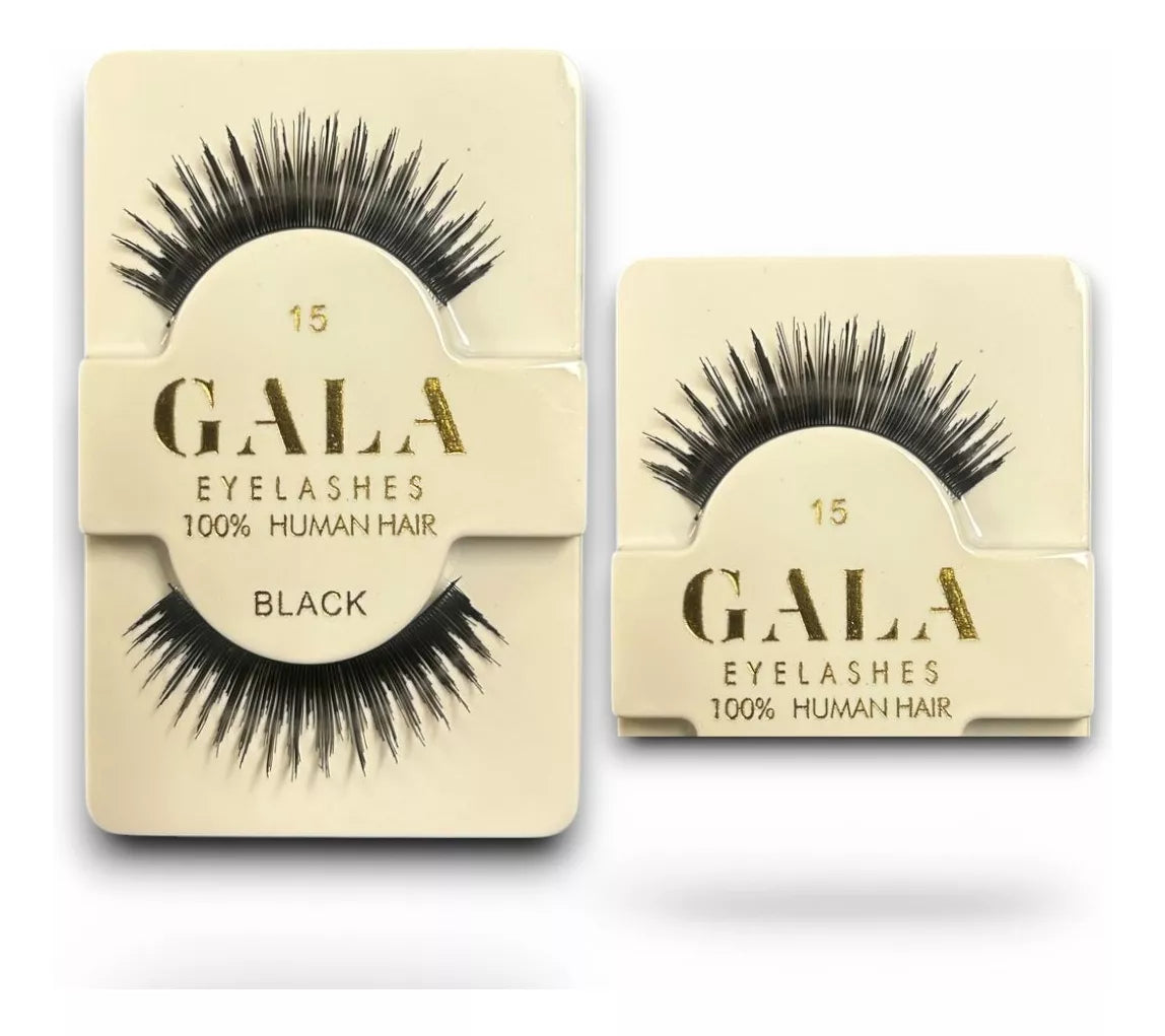 1 Pestañas Gala 100% Cabello Natural Tipo 3D