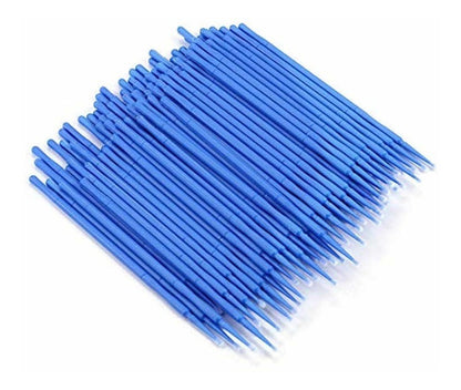 100 Microbrush Para Extensión,lifting De Pestañas 1x1