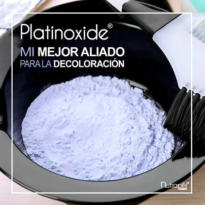 Decolorante Nutrapel Platinoxide tono azul para cabello