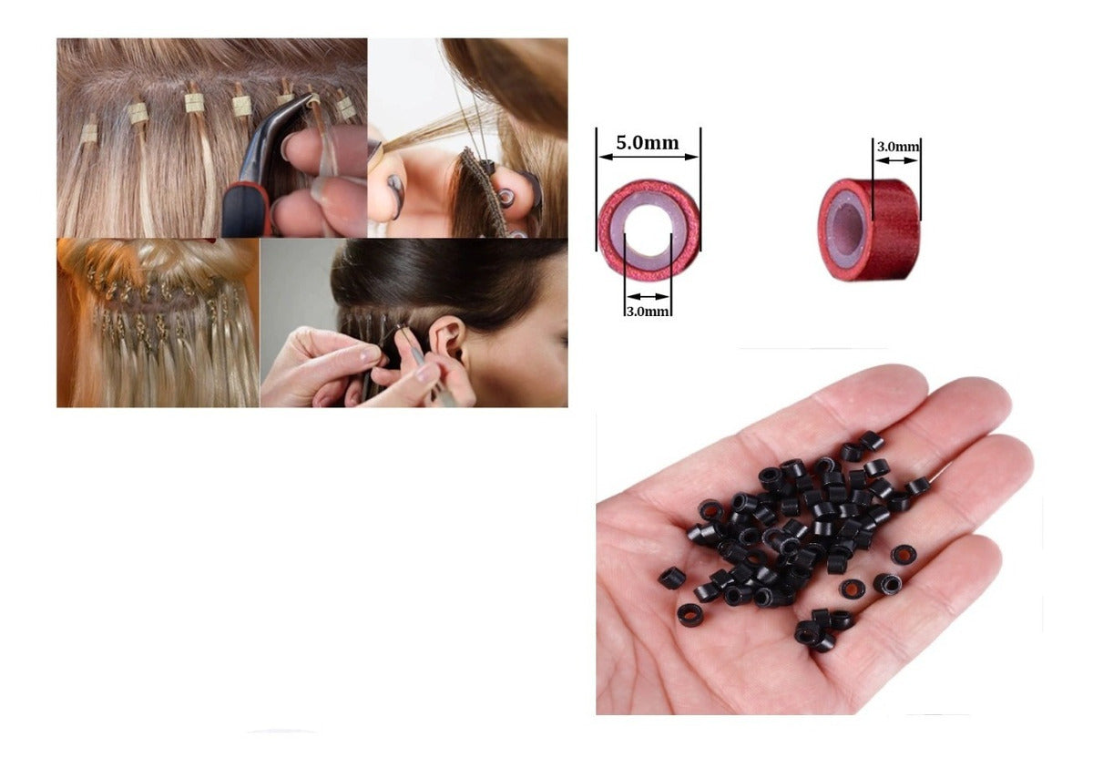 Grapas Con Silicon Extensiones Millar 1000 Piezas