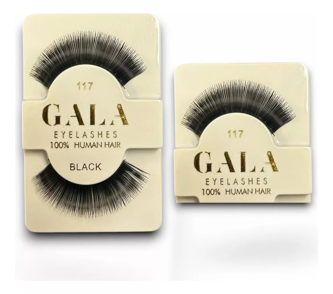 1 Pestañas Gala 100% Cabello Natural Tipo 3D