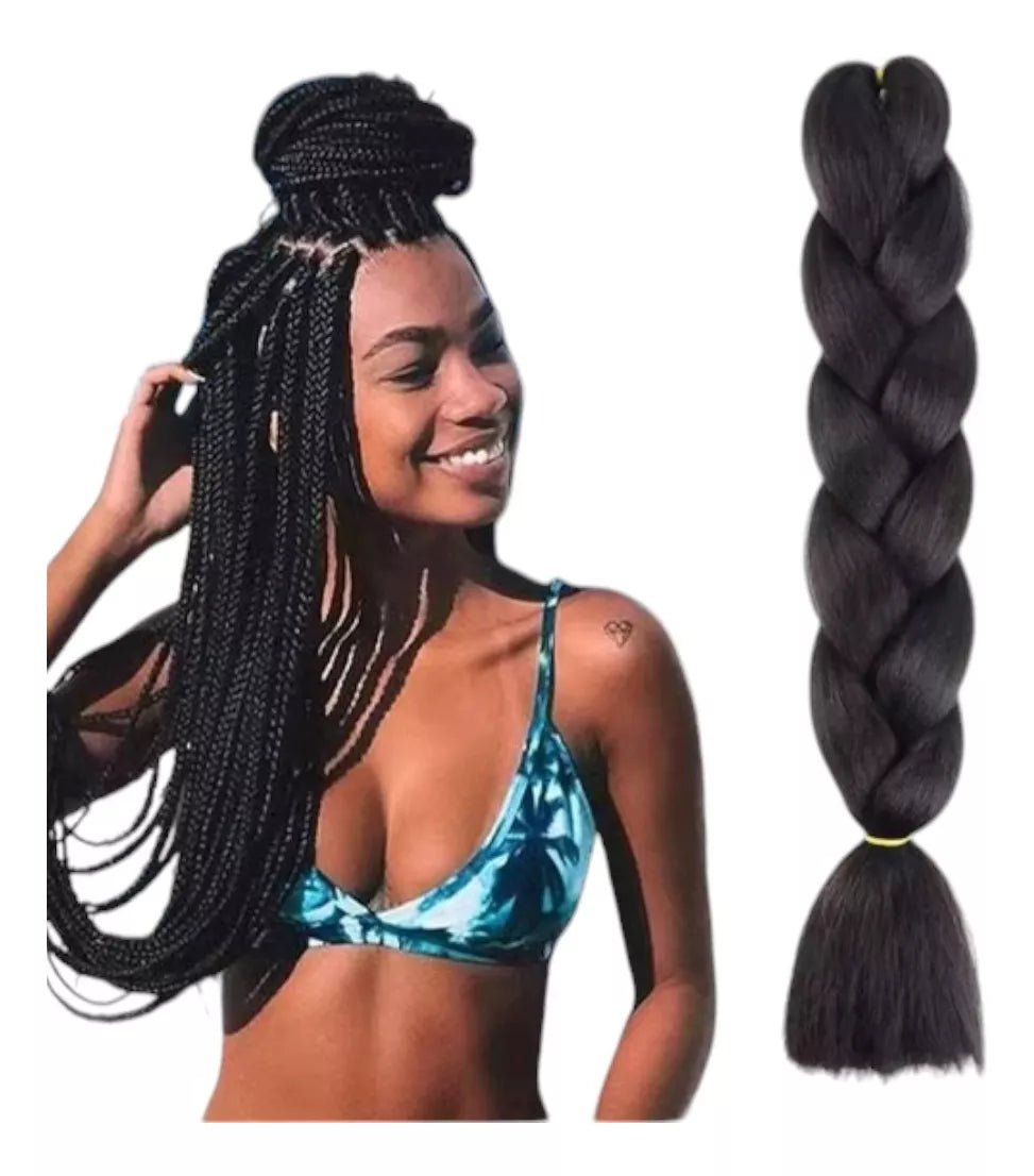 Extension de Cabello Trenza Africana Kanekalon