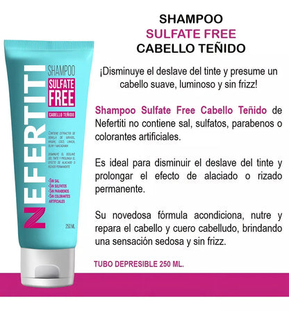 Shampoo Sin Sal Para Cabello Teñido Libre De Parabenos 300ml