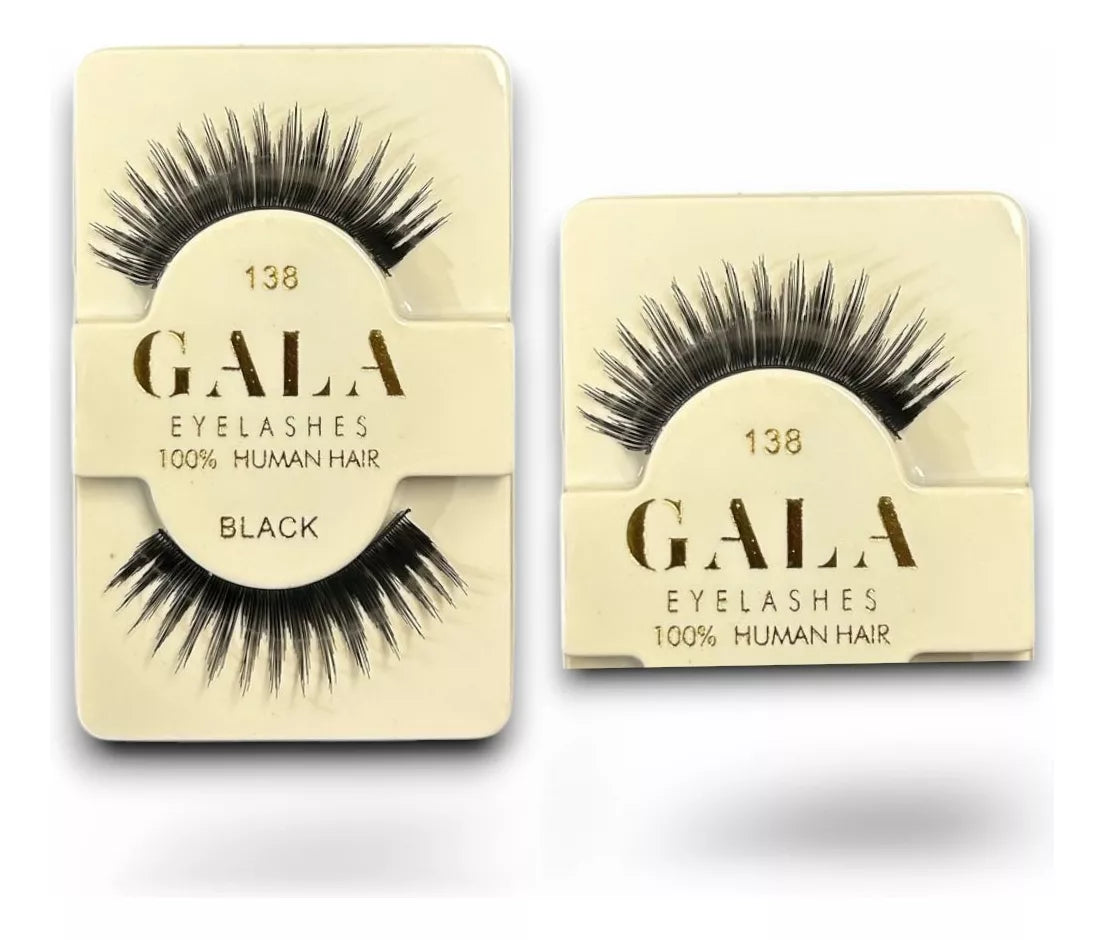 1 Pestañas Gala 100% Cabello Natural Tipo 3D