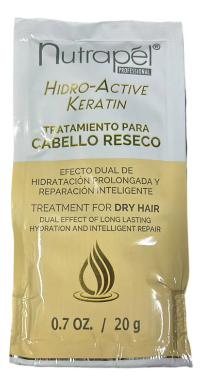 Nutrapel Tratamiento Hidro Active Keratin Sachets 1 Pza