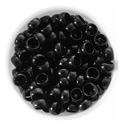 Nano Ring Para Extensiones De Cabello 500 Pzas. Color Negro