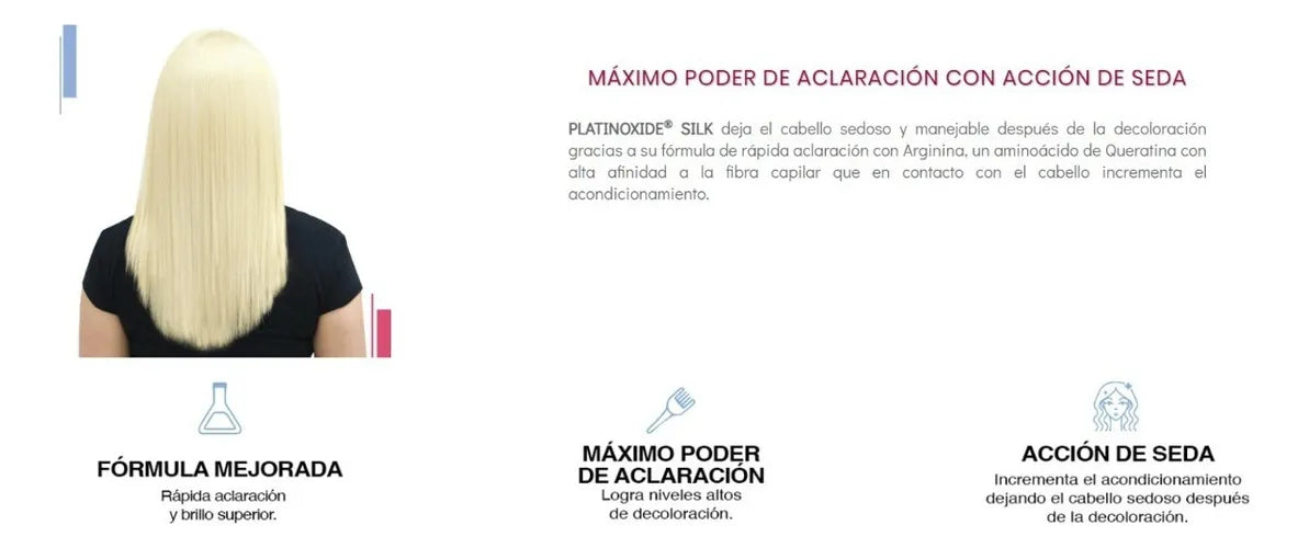 Decolorante Nutrapel Platinoxide tono azul para cabello