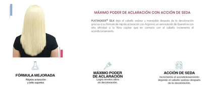 Decolorante Nutrapel Platinoxide tono azul para cabello