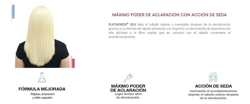 Decolorante Nutrapel Platinoxide tono azul para cabello