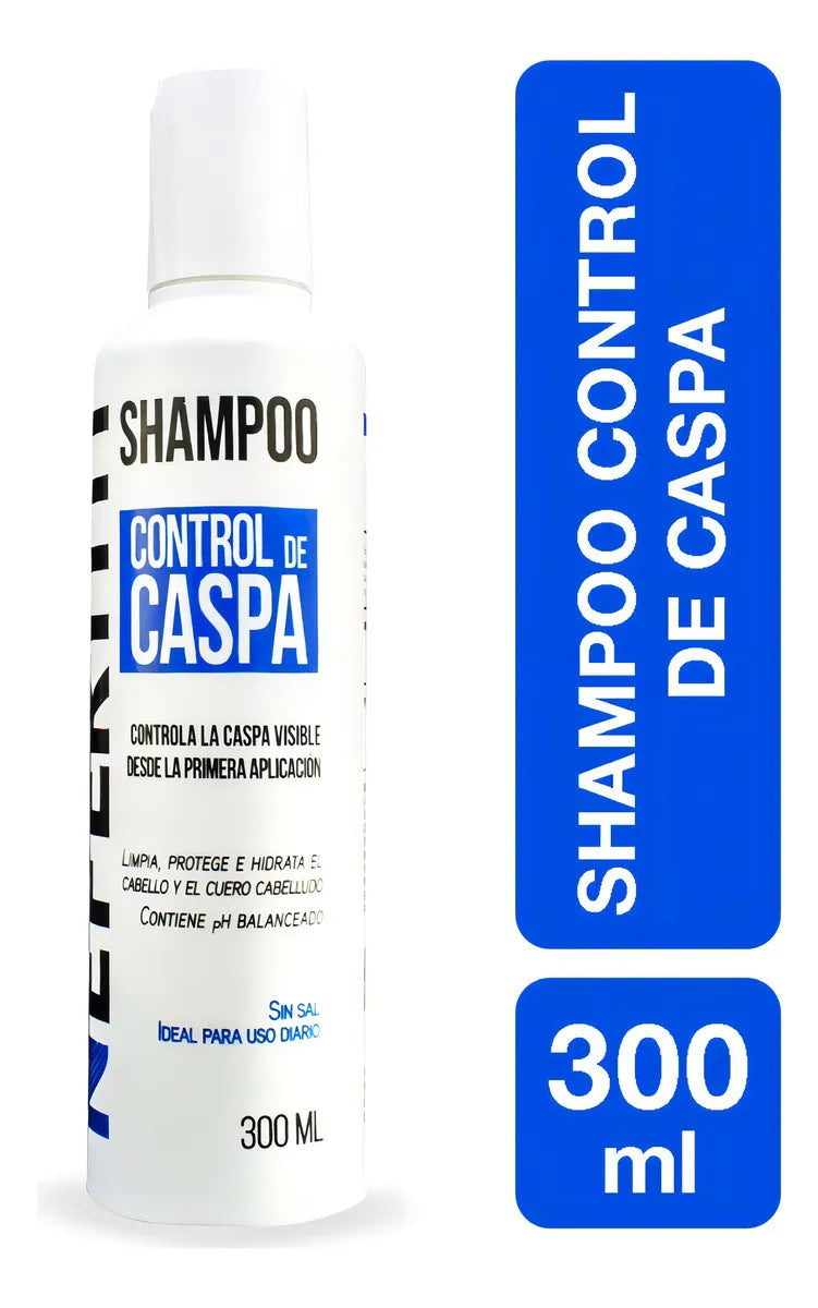 Shampoo Sin Sal Para Control De Caspa Nefertiti 300ml