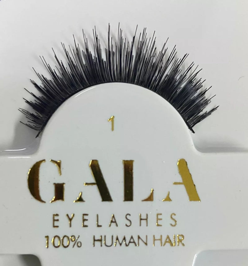 1 Pestañas Gala 100% Cabello Natural Tipo 3D