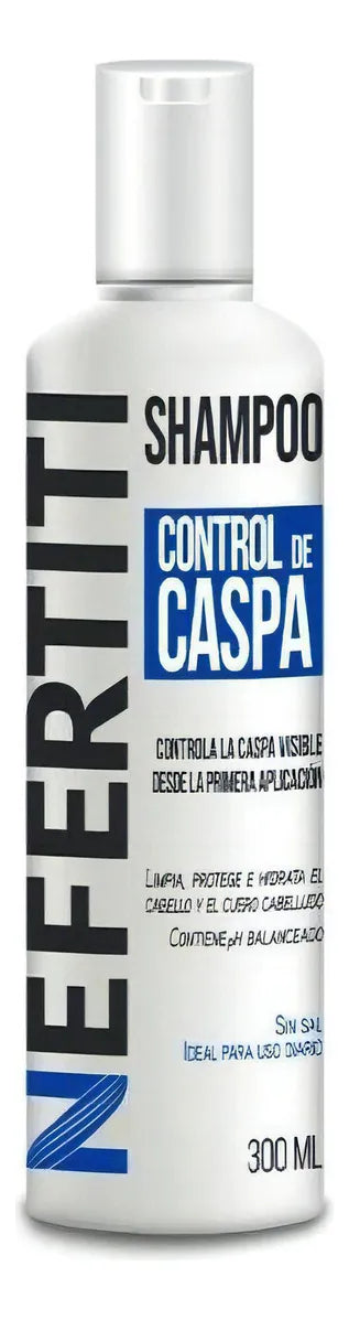 Shampoo Sin Sal Para Control De Caspa Nefertiti 300ml