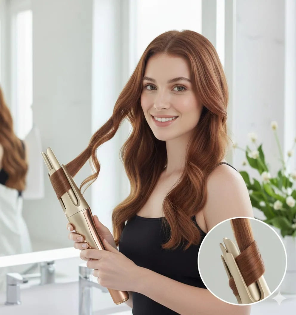 Rizador Automático Para Cabello Giratorio Ceramica 32mm