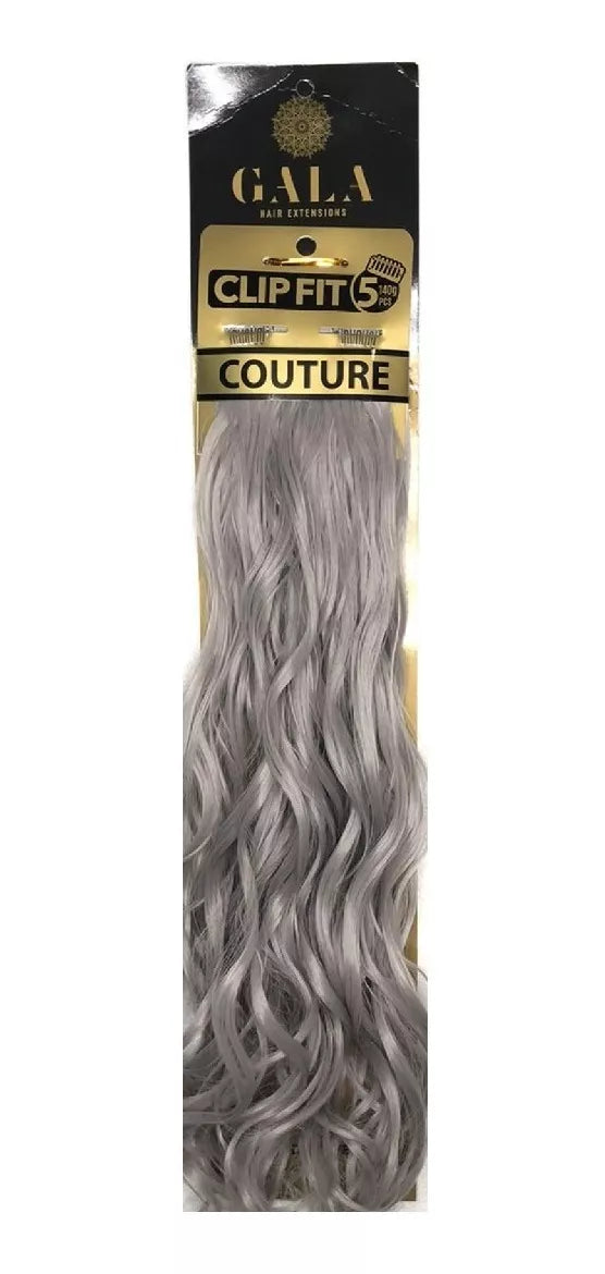 Extension De Cabello Clip Fit 5 100%fibra Gala Ond 20-22 Pulgadas