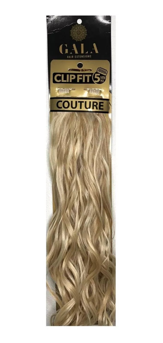 Extension De Cabello Clip Fit 5 100%fibra Gala Ond 20-22 Pulgadas
