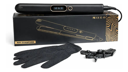 Plancha Profesional Para Cabello Placas Cerámica Negro