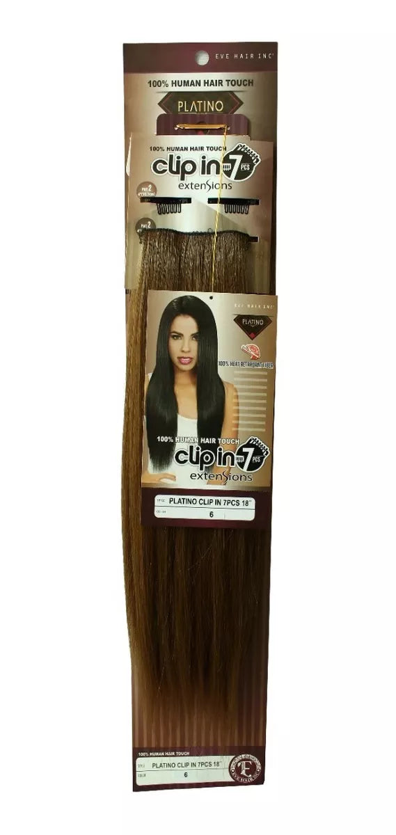 Extension De Cabello Clip In 7 P 100% Fibra Natural