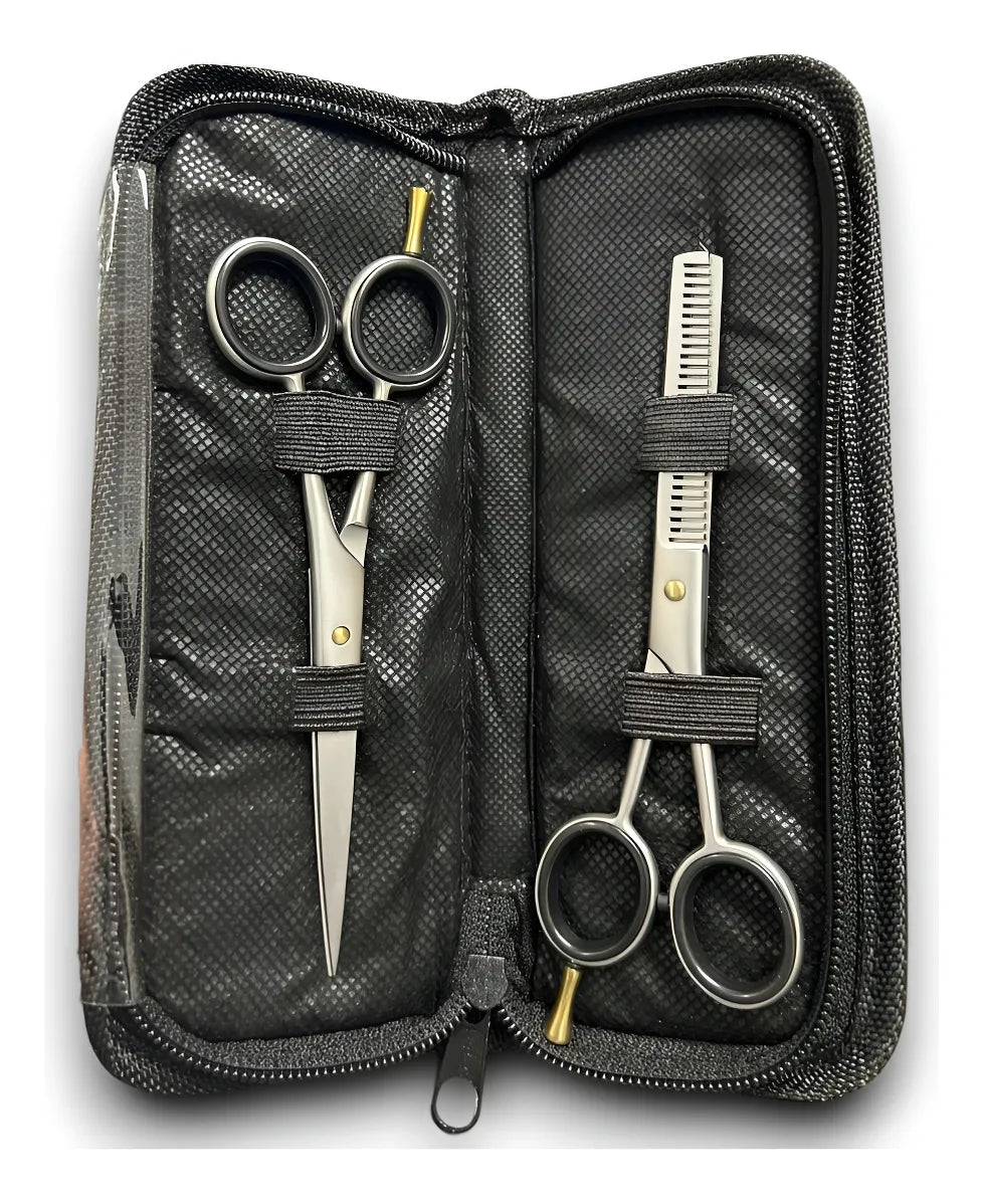 Kit de Tijeras Profesional Estilista Barbero Peluquero