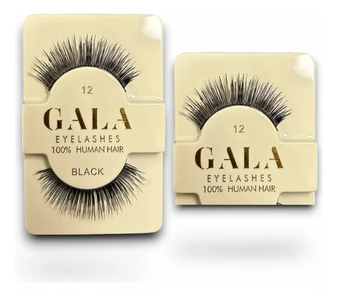 1 Pestañas Gala 100% Cabello Natural Tipo 3D