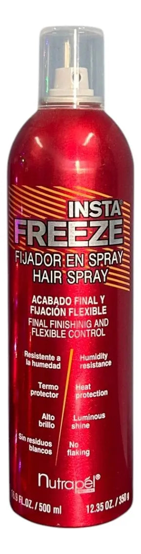 Fijador Spray Insta Freeze Fijador ,brillo Nutrapél