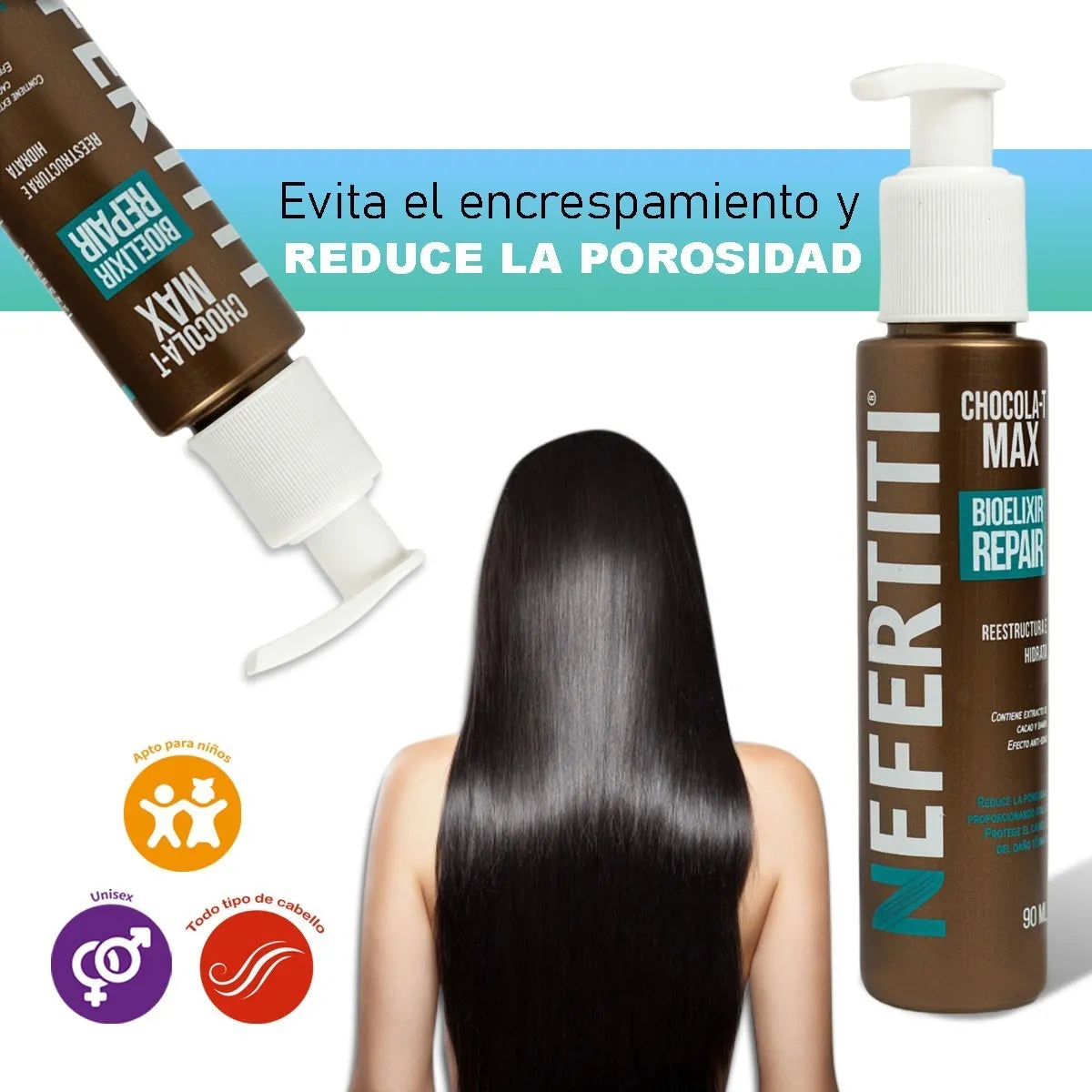 Tratamiento Para Cabello Maltratado Bioelixir Chocola-t Nefertiti 90ml